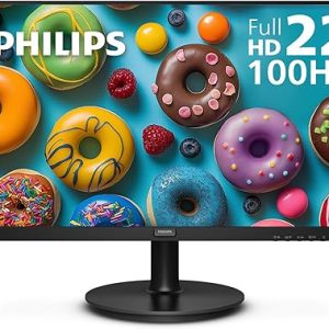 Philips 22 inch Class Thin Full HD (1920 x 1080) Monitor, 100Hz Refresh Rate